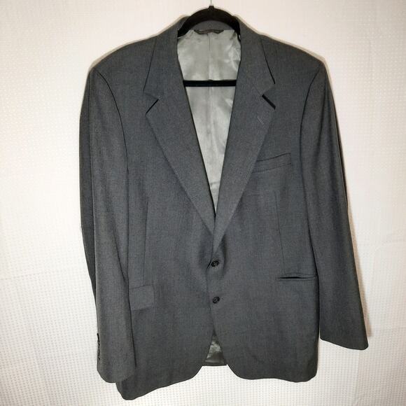 Jaimes Talbot 48EXL Gray Blazer 100% Wool USA Big & Tall Sport Coat Classic - Picture 1 of 5